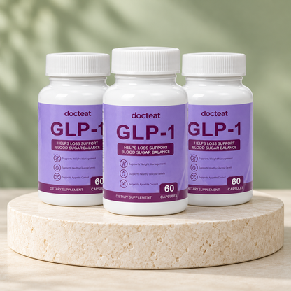 Pack de tres frascos docteat GLP-1 de 60 cápsulas