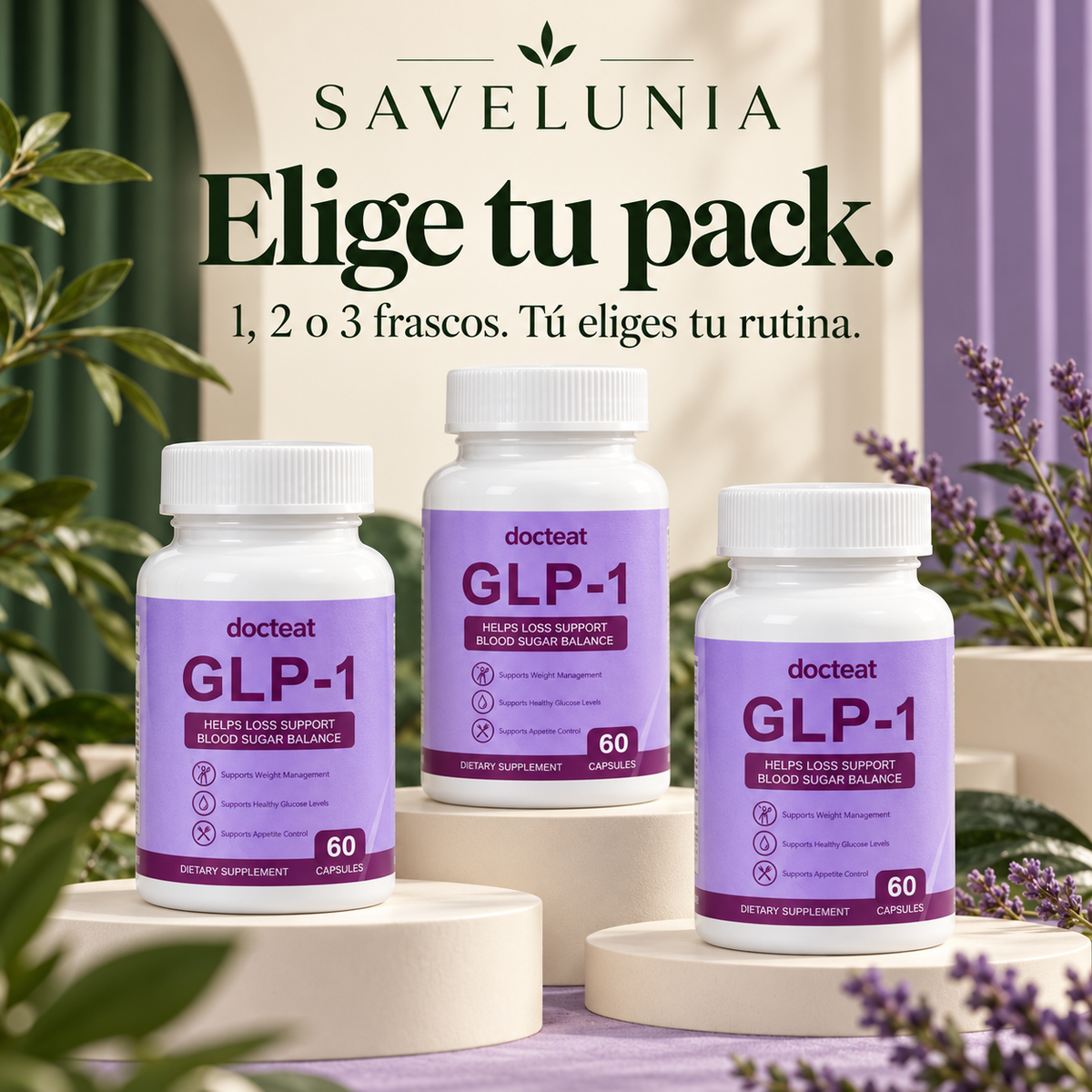 Savelunia — Elige tu pack de uno, dos o tres frascos.